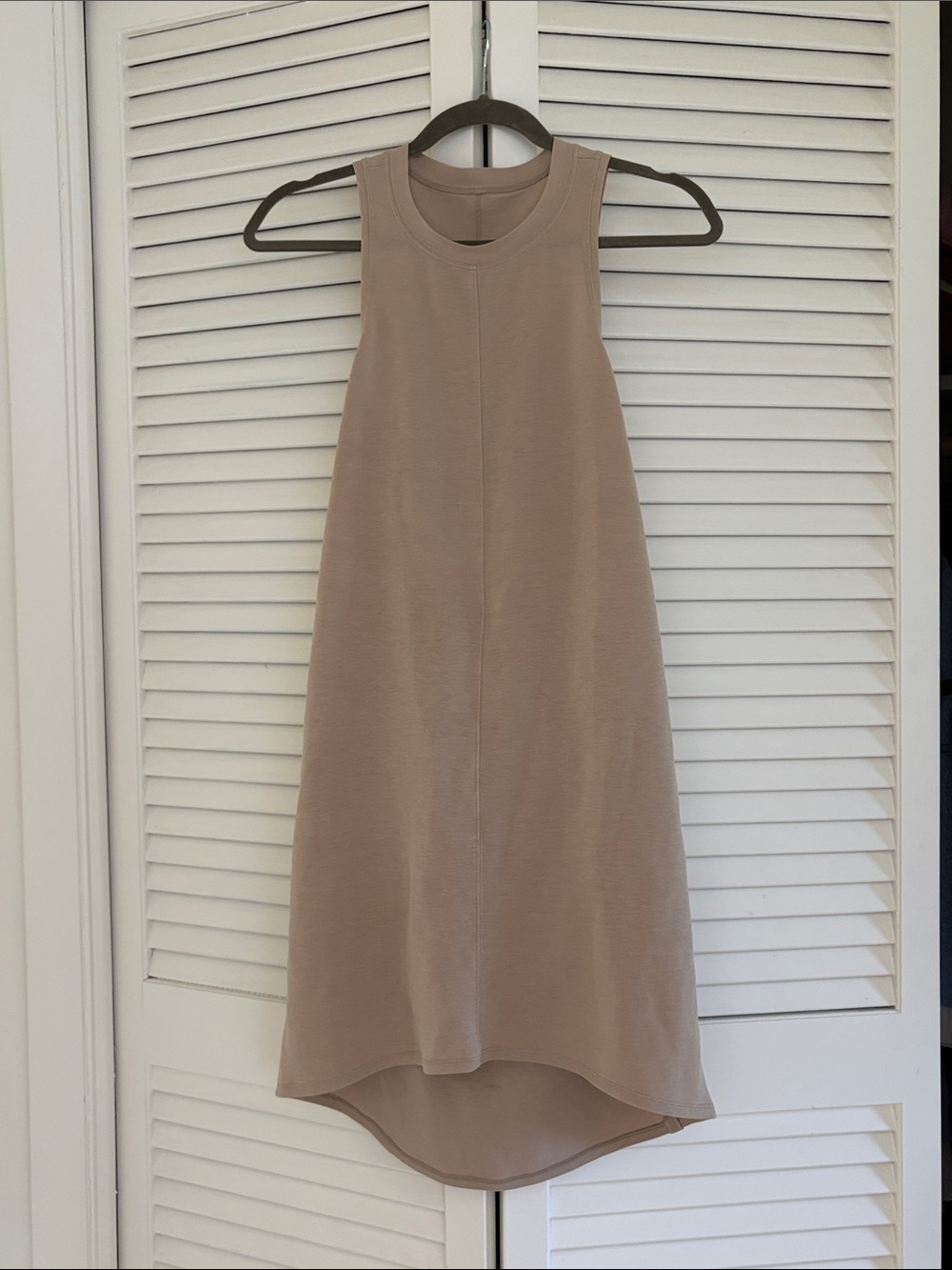 Lululemon Sleeveless Taupe A-Line Dress - Neutral Women's Dress - Small